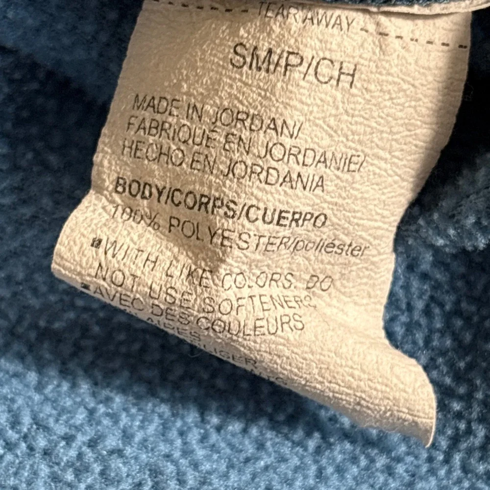 Under Armour Mens Small Blue Space Dye Heather 1/4 Zip Pullover Fleece AR482
